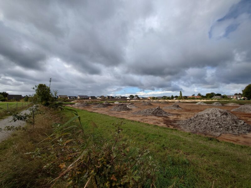 Foto vom Baufeld des Sportparks Radbruch